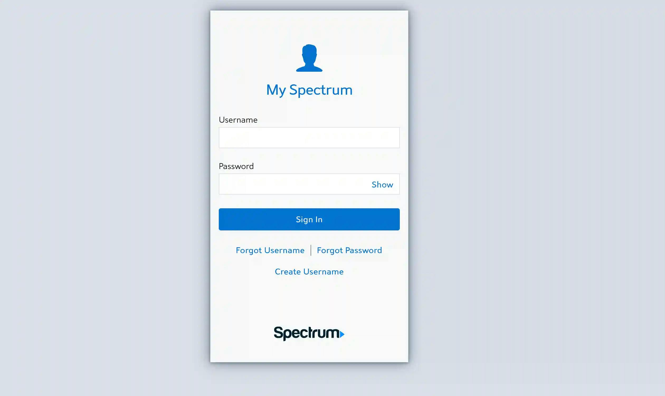 Screenshot number 1 of MySpectrum Mobile Web Prototype